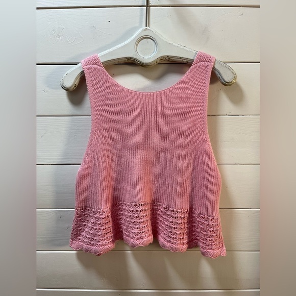 ❣️525 AMERICA – Pink Knit Tank Top (XL) - Picture 2 of 10